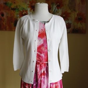 women's white cardigan sweater